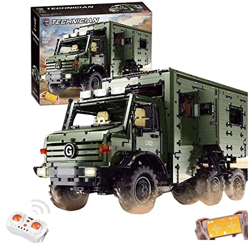 OWAHO Technic Offroad Car Building Blocks Modell, 6689 Teile Technologie-LKW mit Fernbedienung/App-kontrolliert, mit…