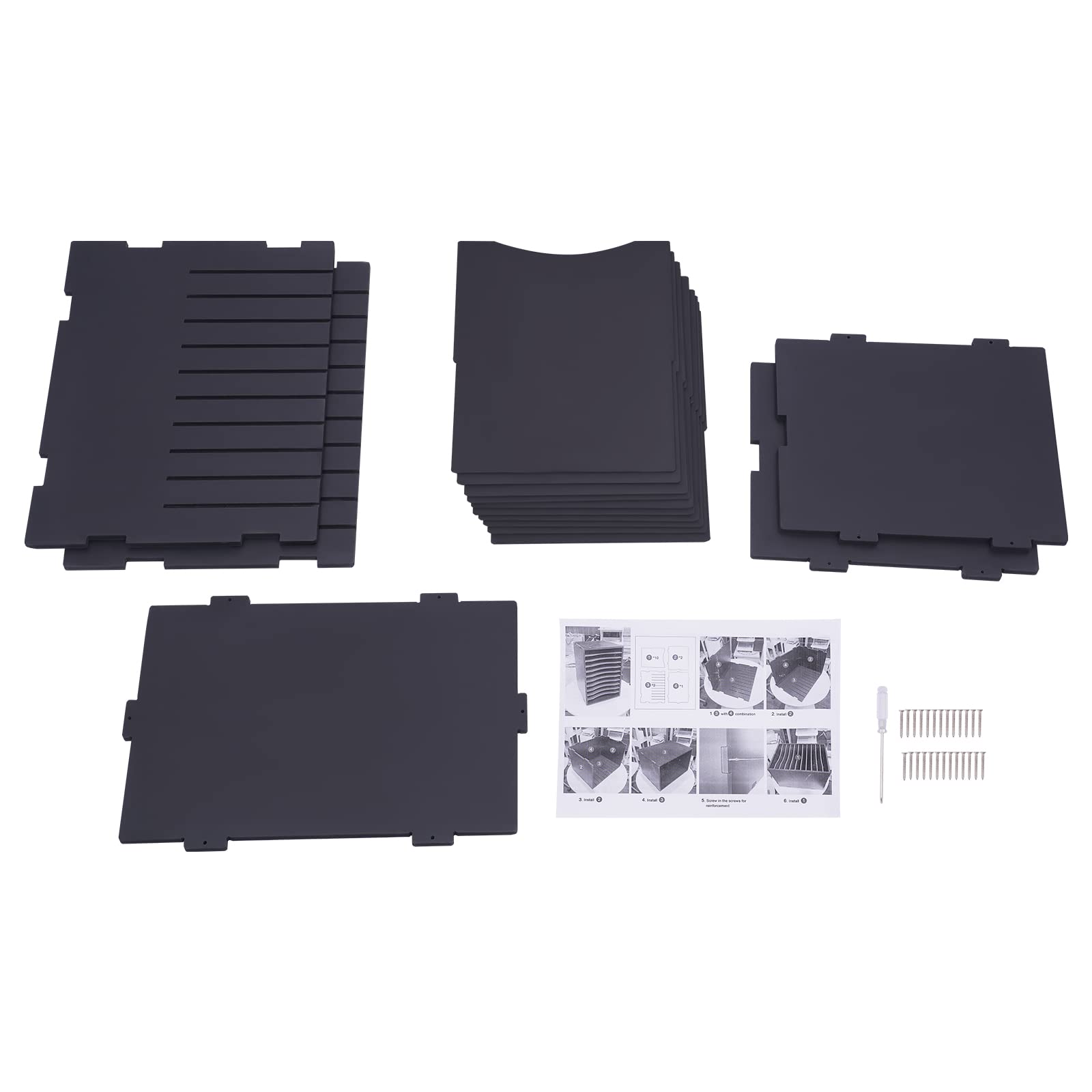 Organiseur de littérature de bureau, trieur vertical pour courrier, magazines, papiers, 11 compartiments de rangement de bureau