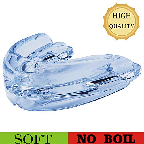 Sport Mouth Guard Youth Adult, Mouthguard For Braces Sparring Mouth Guard , Double Braces, Premium Quality No Boiling Required，Football, Suitable For Wrestling, Taekwondo, Jujitsu And Karate #TOP1