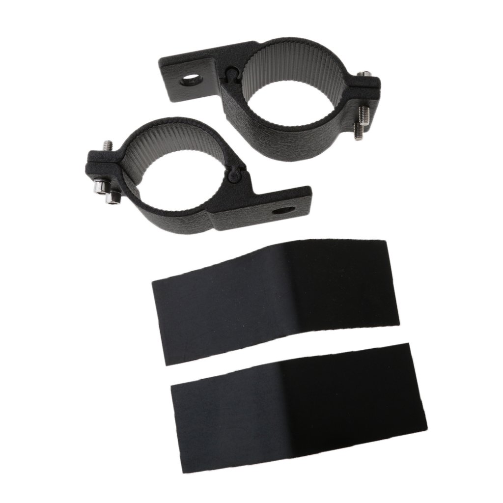 NF&E 2 Pieces Bull Roll Bar Work Light Mount Bracket 49mm~54mm(1.9~2.1 Inch)