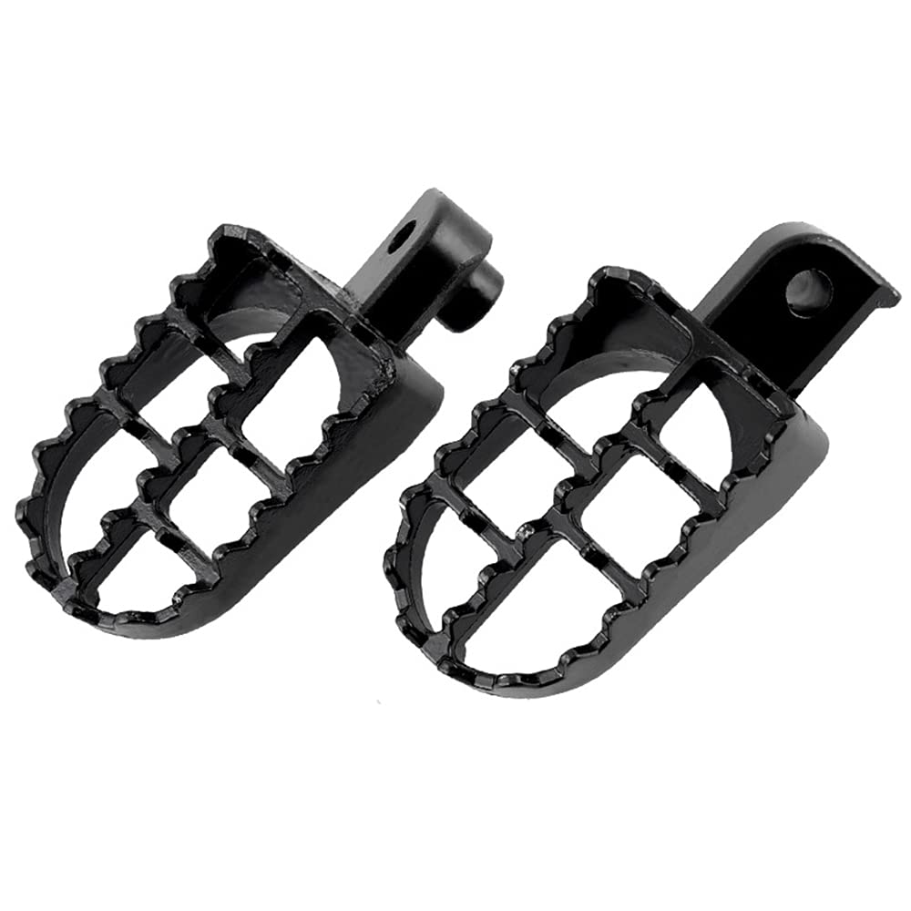 Qiilu Kit Pedane Moto Universali In Lega Di Alluminio, 2 Pezzi, Antiscivolo, Con Molle, Per Dirt Bike E Moto, Dimensioni 20x50 Mm