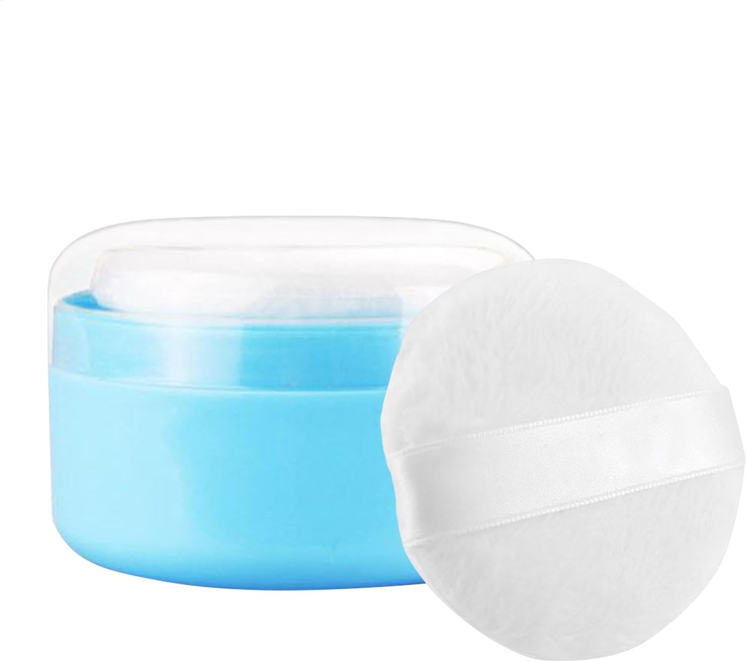 Body Powder Puff en Container | Peuter Badstofdoos | Body Powder Puff en Container voor Bad en Reizen, Ideaal voor Vrouwen en Baby