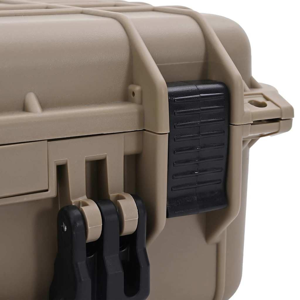Valigetta Rigida Sabbia, 40,5 x 33 x 17,5 cm, in Polipropilene e ABS Impermeabile Antiurto, Organizer per Fotocamere e Borse Fotografiche, Viaggi, Outdoor, Protezione, Conservazione