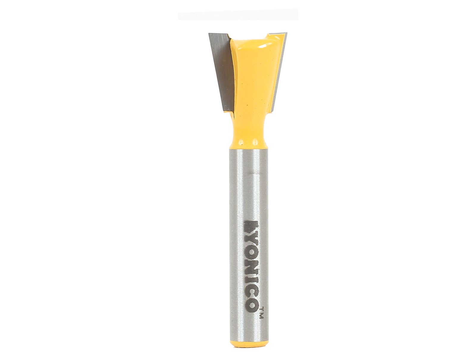 Yonico Grain/Silver 14111Q 10° X 1/2-Inch Dovetail Router Bit 1/4-Inch Shank