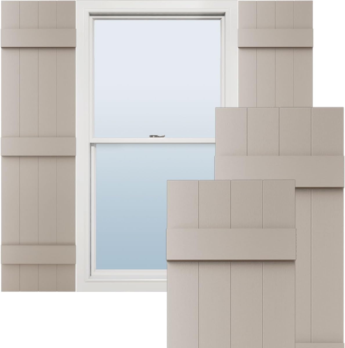 14x67 Vinyl Shutters with Shutter-Lok (Clay)