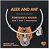 Alex and Ani Path of Symbols Expandable Bangle for Women, Fortune’s Favor Charm, Rafaelian Silver Finish, 2 to 3.5 in