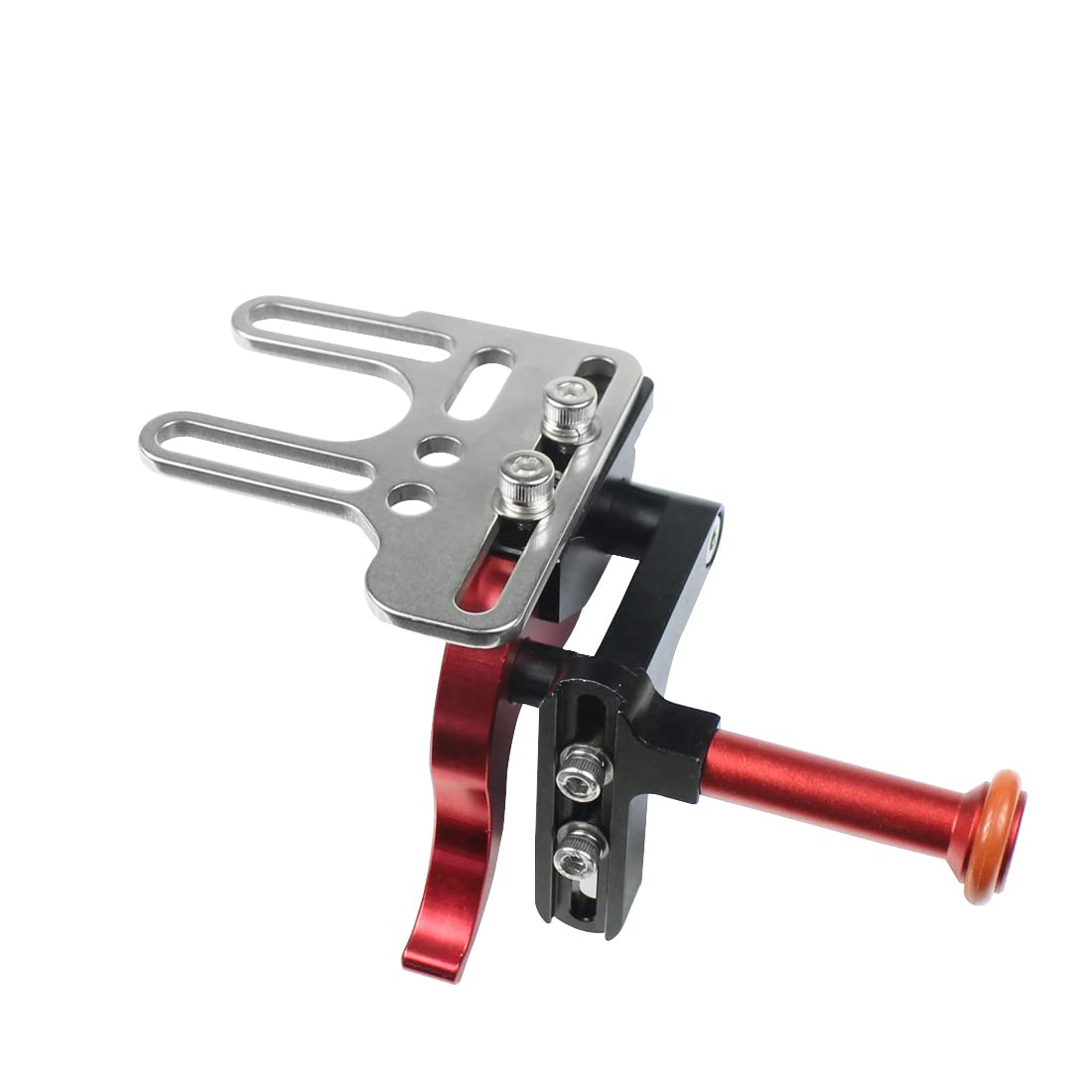 Verstellbare Auslöser-Verlängerungsstange für Tauchkamera, Fotografie, Zubehör, Unterwasser-Tray-Adapter (Schwarz und Rot)