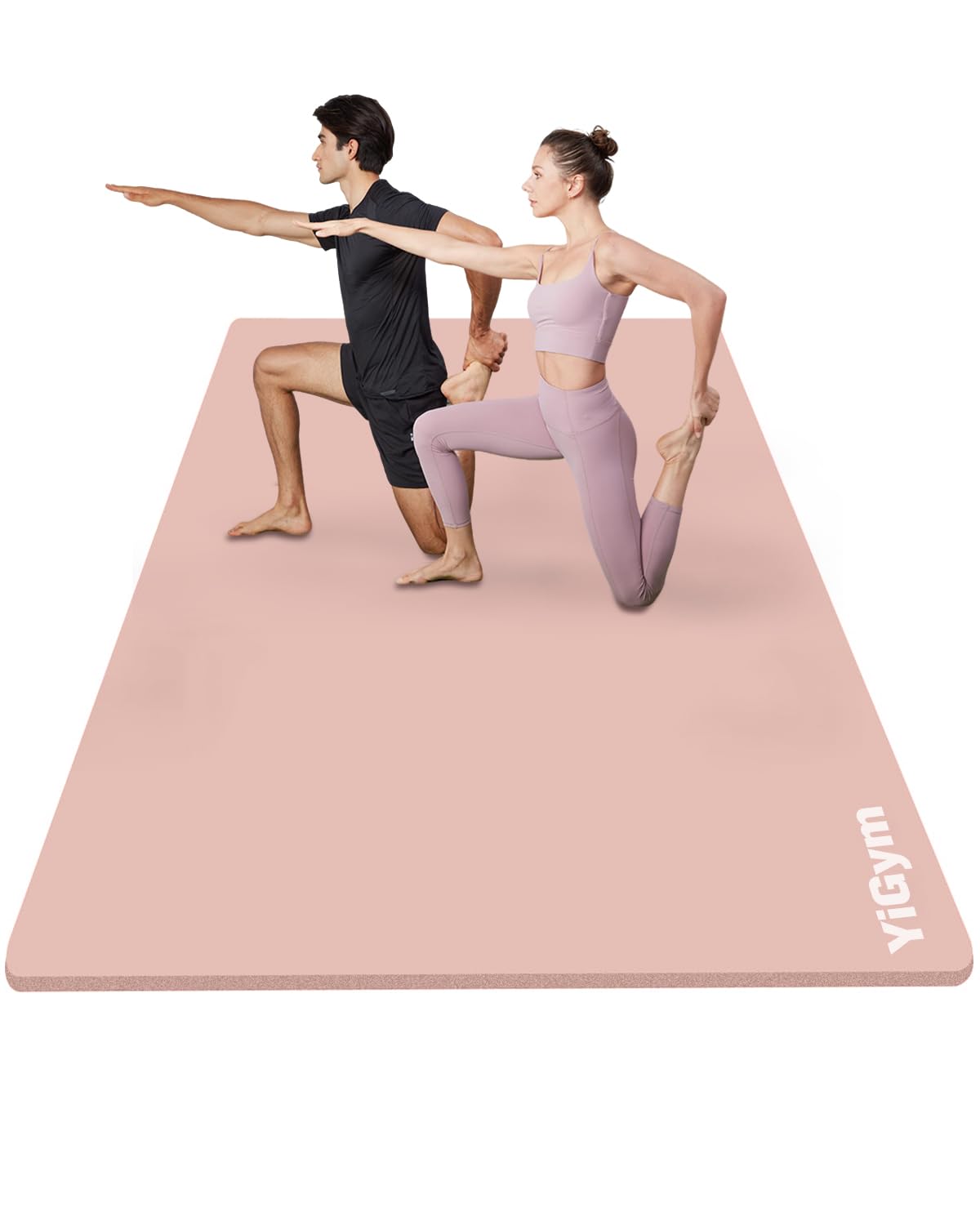 YiGym Yoga Mat 200×130cm Thick 20mm NBR Exercise Mat for Home Gym Yoga Pilates Non-slip Extra Large Gym Mat with Carry Bag