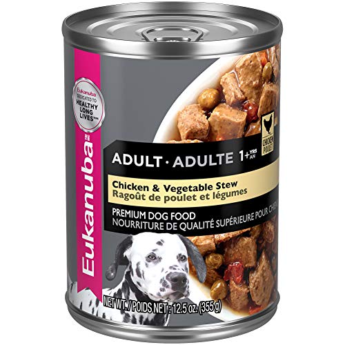 Eukanuba Chicken & Vegetable Stew Adult Wet Dog Food, 12.5 oz can (12-count)