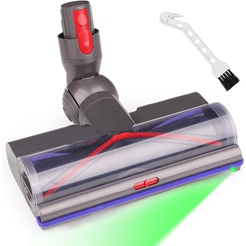 Laymi High Torque Replacement Brush Head for Dyson V7 V8 V10 V11 V15 SV10 SV12 SV14 Animal Absolute Vacuum Cleaners with Headlights, Suction Adjustment Slide Switch