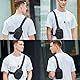 flintronic Sling Bag, Wasserdichte Brusttasche für Damen und Herren, Mini Atmungsaktive Crossbody Umhängetasche mit Reißverschluss, Leichter Schulterrucksack für Reisen Wandern Radfahren Camping