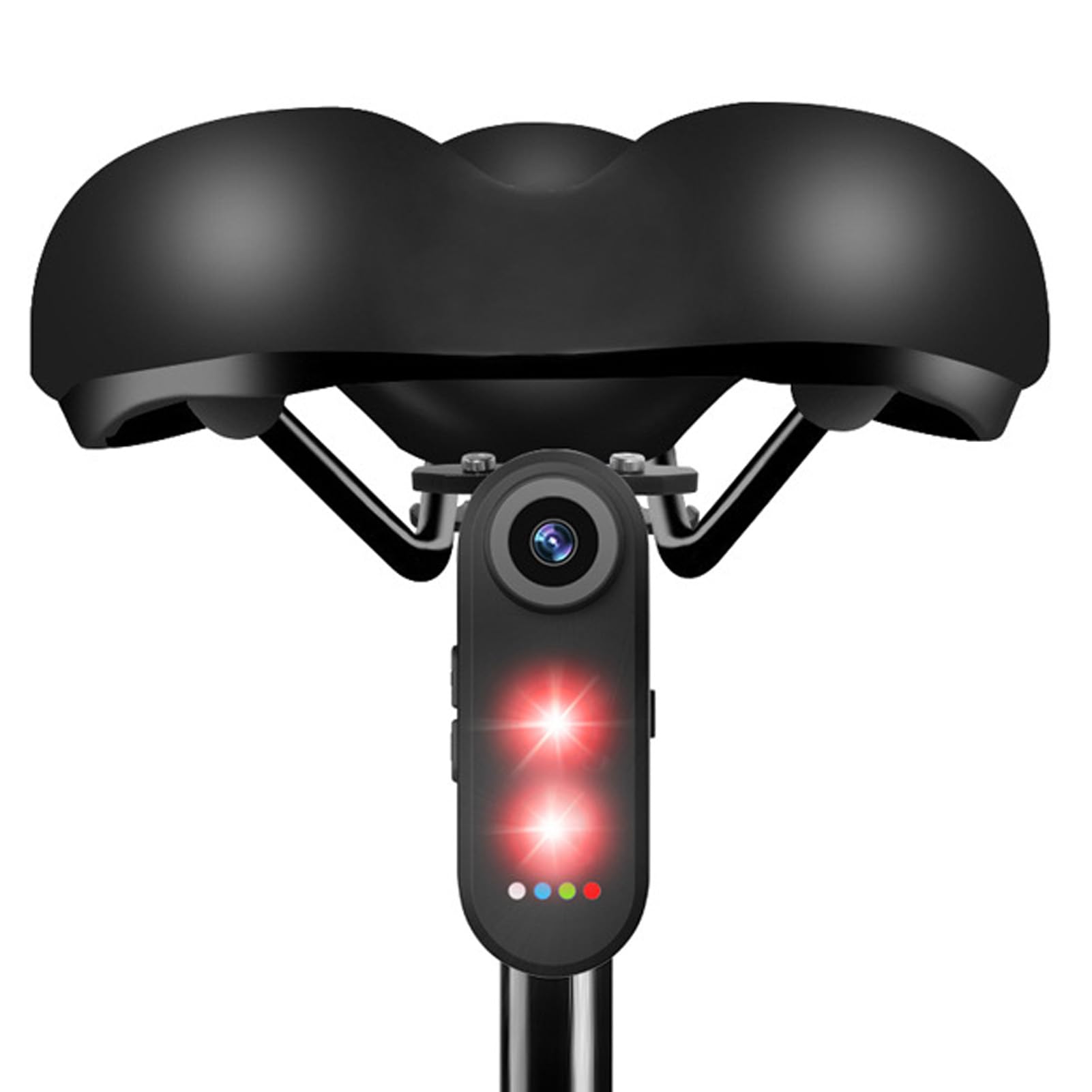 Bewinner Kamera Rowerowa z Tylnym światłem, Kamera Sportowa 4K HD, Kamery Cofania do Jazdy na Rowerze na świeżym Powietrzu, Wodoodporna Kamera Rowerowa IPX6 o Szerokim (64G)