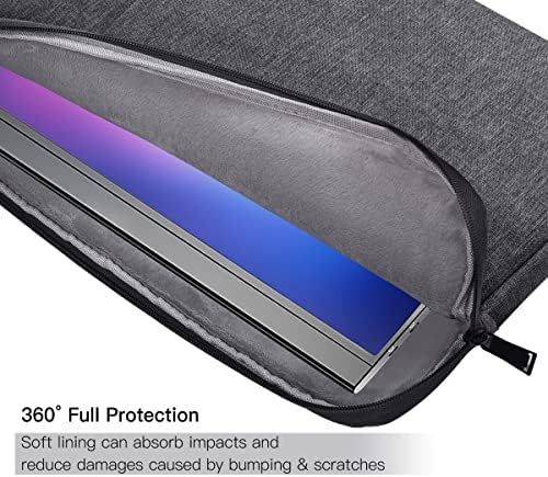Portable Monitor Case 17.3 Inch, Carrying Computer Bag Compatible with ASUS ViewSonic Portable Monitor, Space Grey - 3
