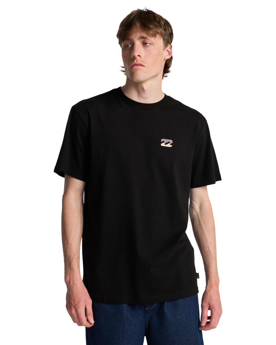 Billabong Men's Noir T-Shirt Icon Wave