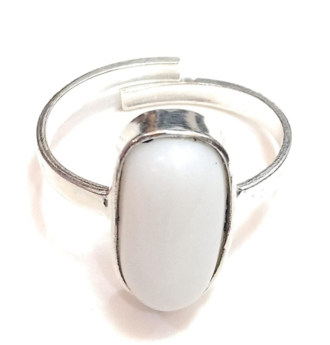 Shivi Gems Opal Stone Silver Coated Adjustable Ring (6.4 carats) Original and Natural Opel Gemstone Free Size Anguthi for Unisex (B0C3XM1XTV) Amazon Price History, Amazon Price Tracker