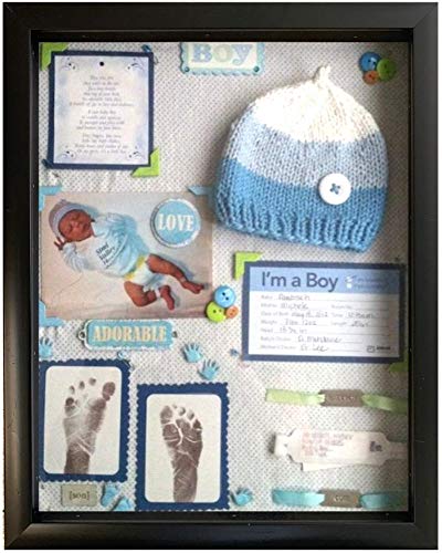 Tasse Verre 15X12 Shadow Box Frame With Linen Background, 8 Stick Pins, Deep Display Box For Art, Memorabilia, Medals, Wedding Memories, Baby Items, Tickets, And More, Set Of 2 (12" X 15", Black) #TOP2