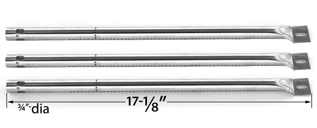 3-pak wymiennych palników ze stali nierdzewnej do modeli grilla gazowego Amana AM26LP, AM27LP, AM30LP, Surefire SF278LP, SF308LP, SF34LP, SF892LP i Tuscany CS784LP, CS892LP