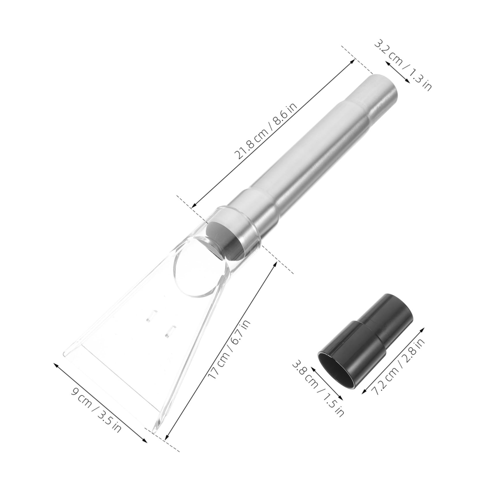 Cabilock 1 Set Vacuum Cleaner Extractor Head Upholstery Carpet Deep Cleaning Tool for Home Auto Detailing Compatible with Hose Efficient Nozzle for Hard to Reach Areas