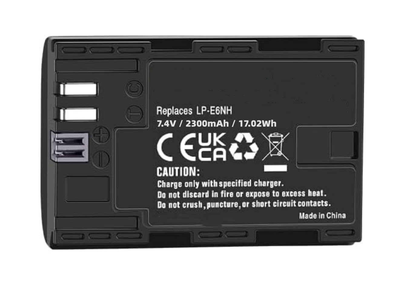 Batería LP-E6NH recargable compatible con Canon EOS 5D Mark IV y R6 2300mAh 5