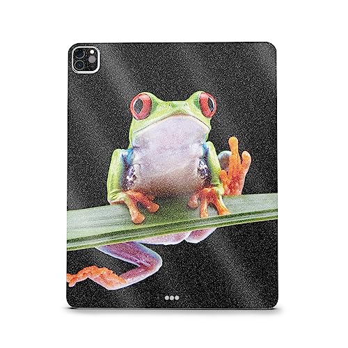 Image of MightySkins Carbon Fiber Skin Compatible with Apple iPad Pro 12.9 inch M2 6th Gen (2022) Full Wrap Kit - Hangin Tree Frog | Protective Durable Textured Carbon Fiber Finish | Easy to Apply Made in The USA