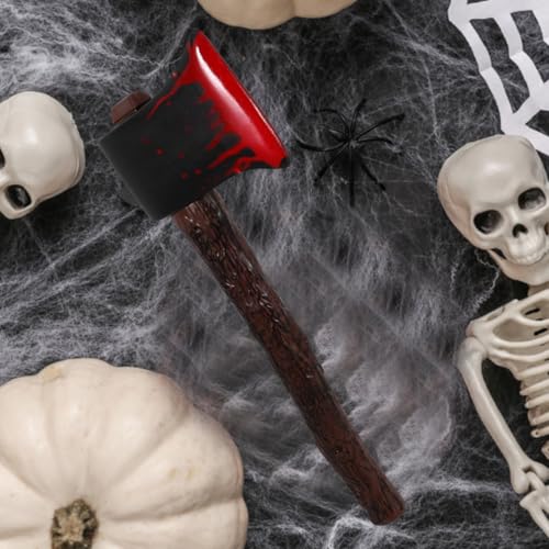 Hache sanglante d'Halloween DOITOOL en plastique noir pour costume effrayant