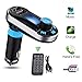 Produktbild 5in1 Wireless Bluetooth Auto Musik Player FM Transmitter Dual USB Autoladegerät Unterstützung SD / TF-Karte Musiksteuerung Freisprechen für iPhone Samsung Galaxy HTC, LG, Mp3 Mp4 Player (blau)