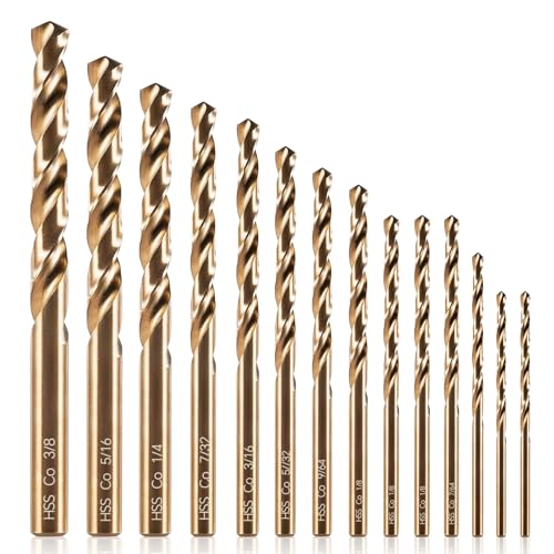 COMOWARE 15Pcs Drill Bit Set (1/16