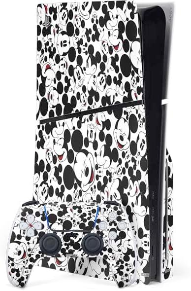 Skinit Decal Gaming Skin Compatible with PS5 Slim Disk Bundle - Officially Licensed Disney Mickey Mouse Body Design