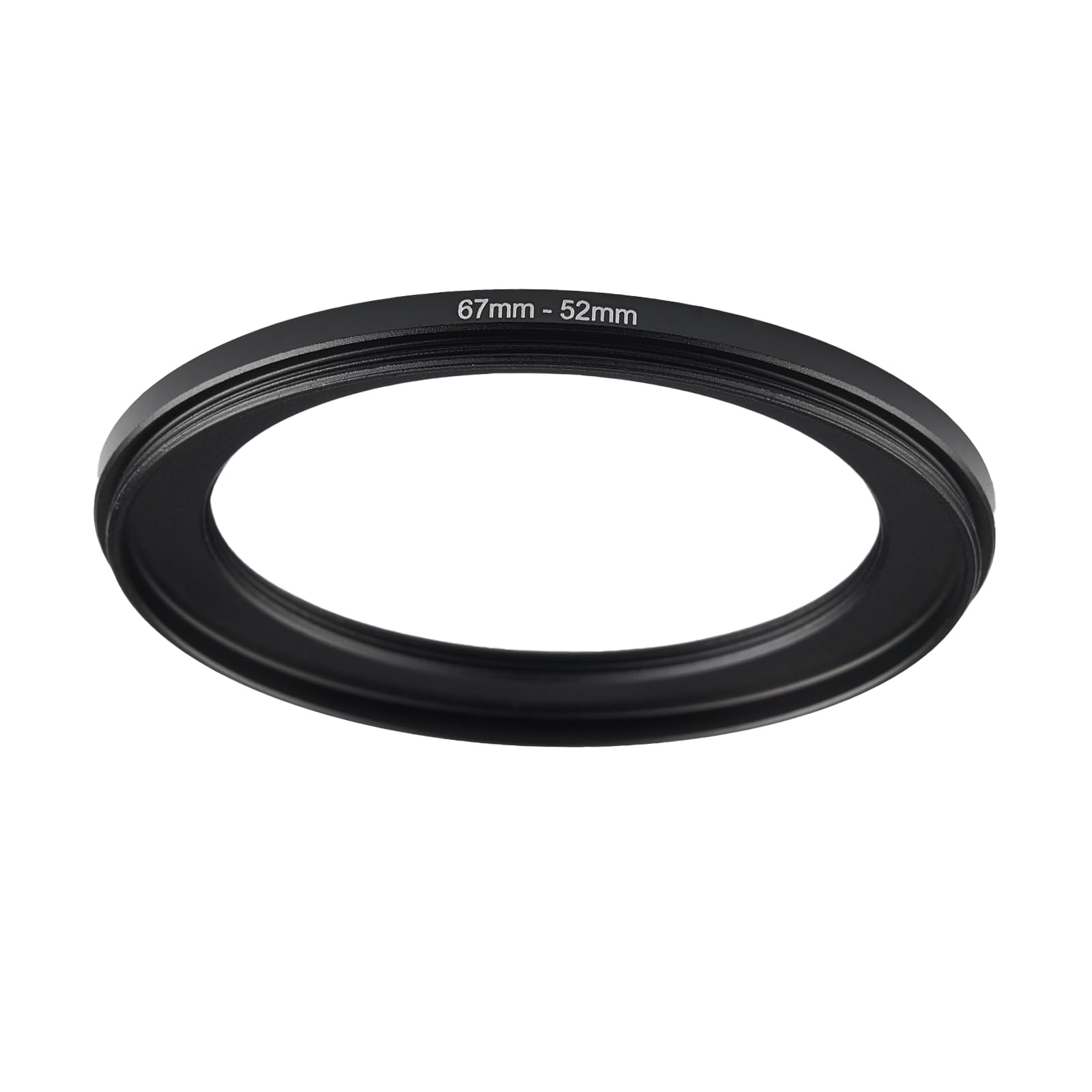 67mm to 52mm Step-up Adapter Rings Filter Adapter Black Metal Step Down Filter Ring Adapter Compatible with All Brand UV CPL ND Camera Lens Filter Stepping Rings (67mm-52mm)