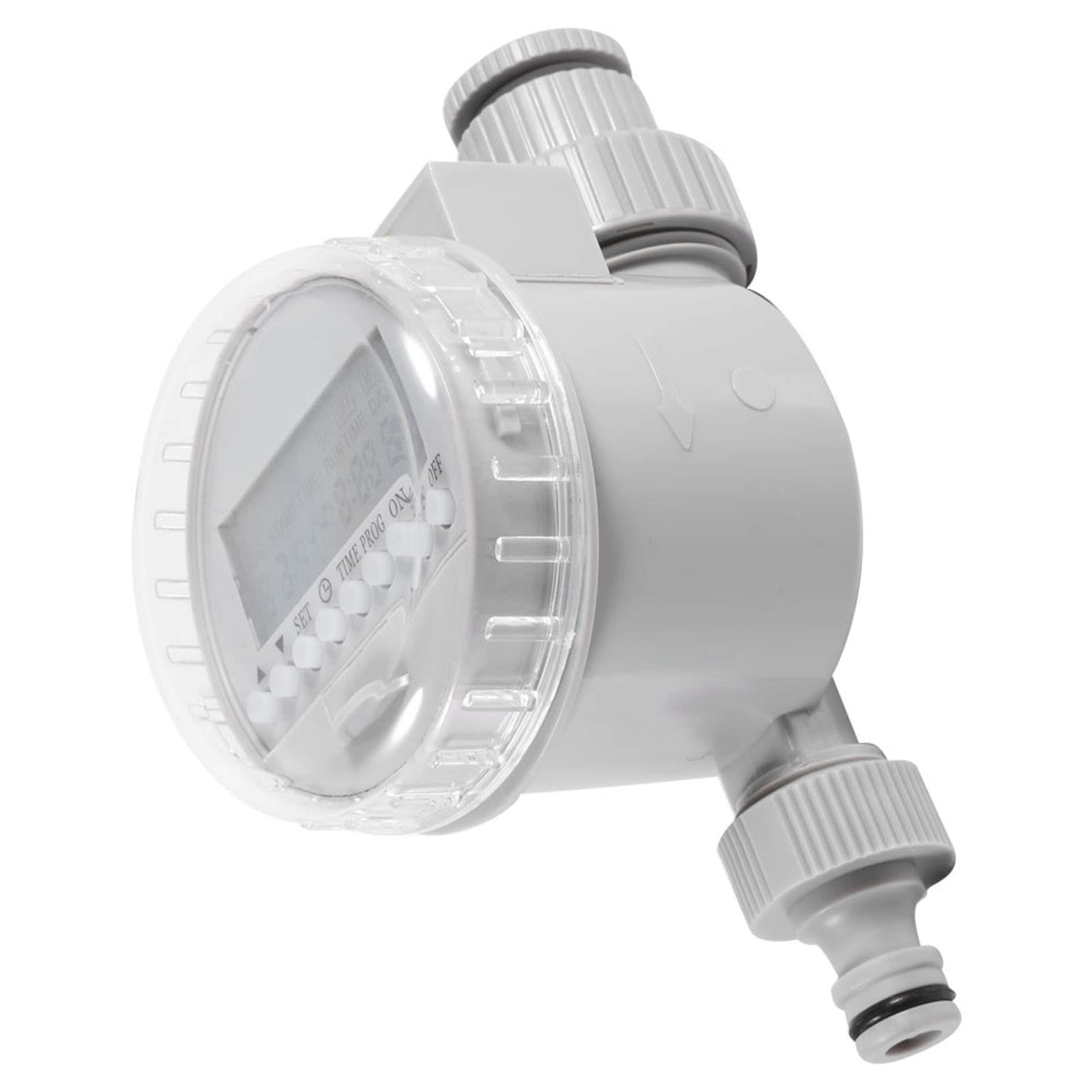 Programmatore di Irrigazione Ad Energia Solare, Timer per Irrigazione in Plastica LCD Digitale, Rubinetto da 21 Mm a Tubo da 13 Mm, da 0 a 400 KPa, per a Goccia da Giardino, Balcone