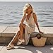North Oak Platform Wedges Sandals Women's Espadrilles Slides Sandals Open Toe Fashion Apricot Summer Outdoor Beach Sandals Size 10