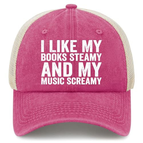 i Like My Books Steamy and My Music Screamy Golf hat Outdoor caps for Her