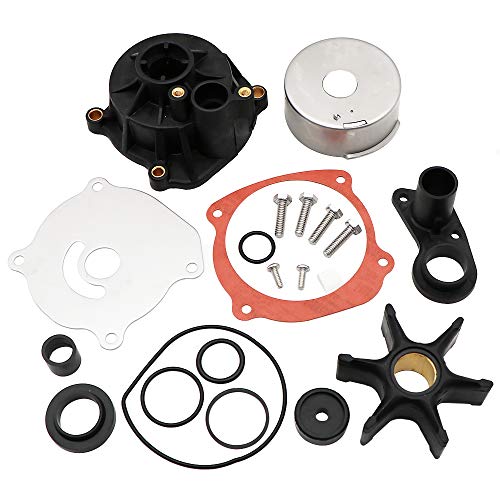 KIPA Water Pump Repair Kit Replacement with Housing for Johnson Evinrude V4 V6 V8 85-300HP Outboard Motor Parts 5001594 5001595 Sierra Marine 18-3392 390768 391637 392750 393082 395060 395062 435447