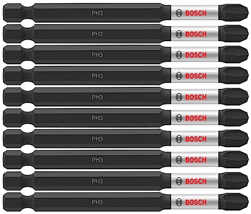 Image of BOSCH ITPH335B 10-Pack 3-1 /2 In. Phillips #3 Impact Tough Screwdriving Power Bits