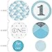 1st Birthday Boy - Fun to be One - Confetti and Balloon First Birthday Party Decorations - Combo Kit