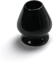 Vista 2 de (Kuse Naoshi) 1 soporte para batidor de cerámica de té verde Matcha para ceremonia de té japonesa - (negro)