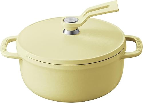 Miniatura 11 de Olla para Horno Holandés Vermicular 2.0 | Olla de Hierro Fundido Esmaltada Ligera | 26cm (5.9 Qt) | No Tóxico | Compatible con Inducción | Horno