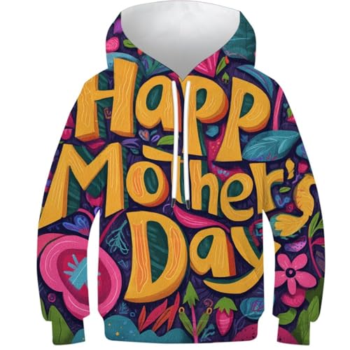 Sweat à capuche pour enfants avec poche et manches longues pull imprimé 3D