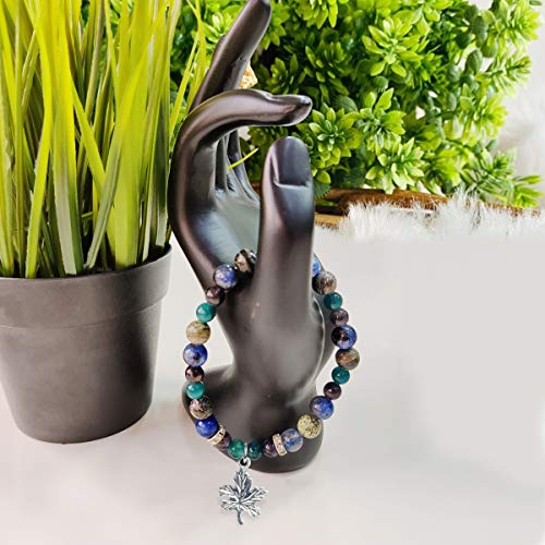 Image of Shubhanjali Crystal Elastic 8mm Stretch Customized Bracelet for Men and Women-(Standard,Multicolor)