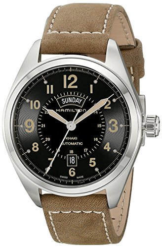 Hamilton Orologio Analogico Automatico Uomo con Cinturino in Pelle H70505833