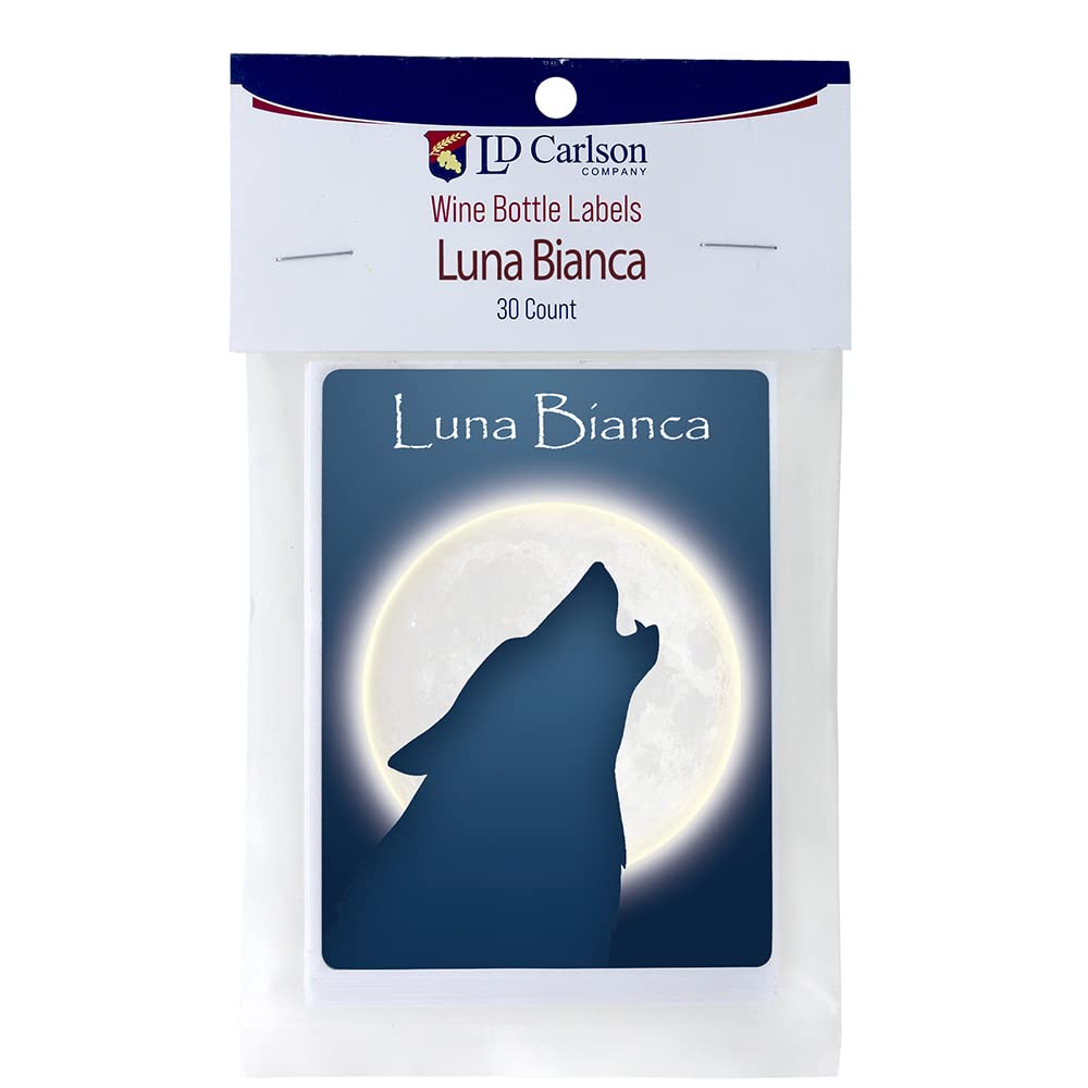 Home Brew Ohio HOZQ8-765 - Etichette da vino Luna Bianca, multicolore
