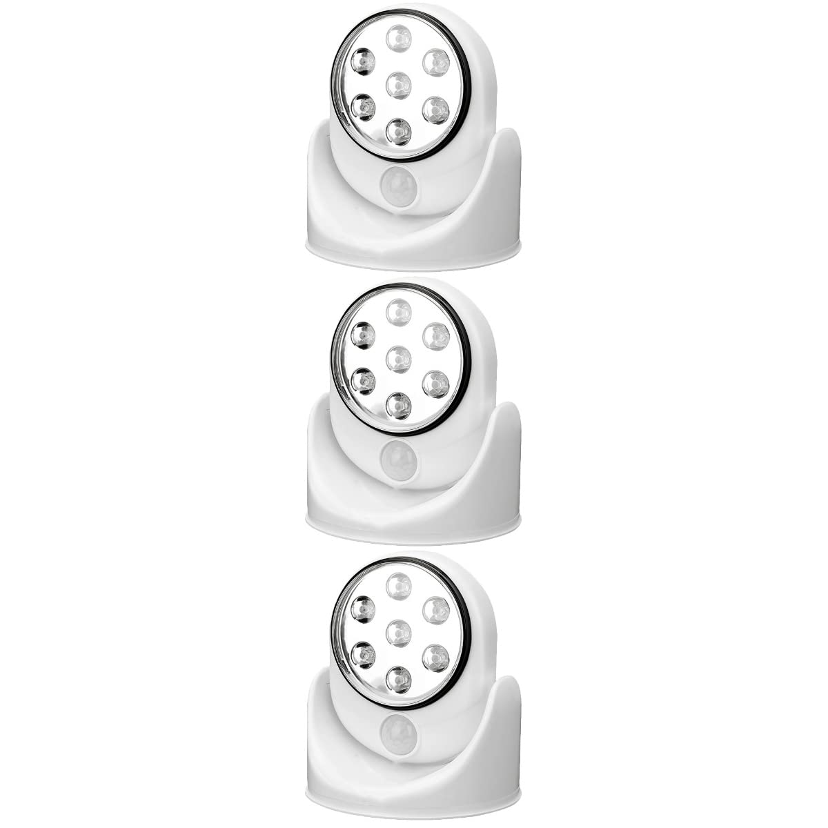 Lampka nocna z ruchem Kinkiety LED 3 szt. Obrót o 180 stopni Światło Led Czujnik ruchu PIR Światło na korytarz Lampa ogrodowa Sypialnia Lampka nocna dla domu Bez baterii Lampka nocna Led/1230