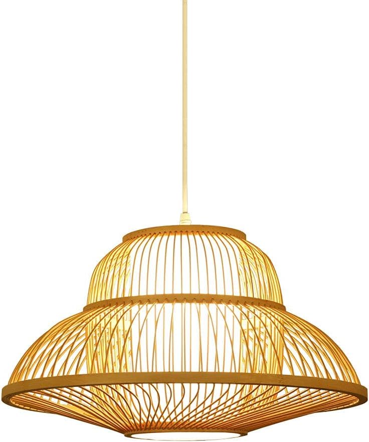 Dôme en osier suspension réglable pour adoucir la lumière d'un grand salon