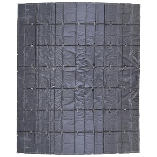 US Cargo Control Lightweight Steel Tarp - 20 Foot x 16 Foot Flatbed Tarp - 14 Ounce PVC-Coated Polyester Waterproof Material - Protects Your Flatbed Trailer Cargo from Wind, Snow, Rain, and Sun