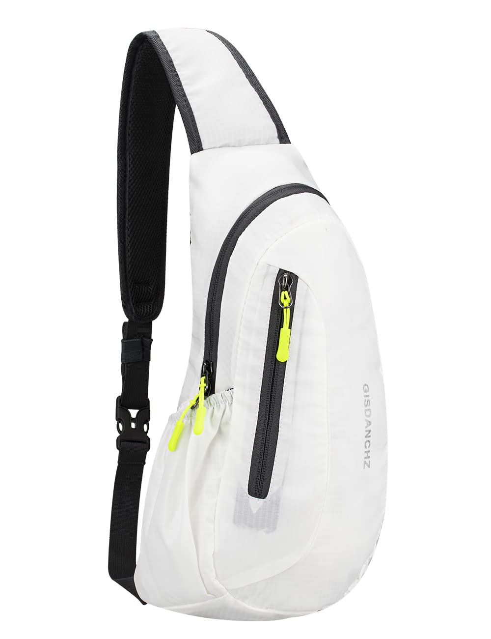 Zaino Monospalla Uomo e Donna, Zainetto Borsello a Tracolla, Marsupio Sling Backpack Rucksack Crossbody Shoulder Bag, Bianco