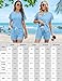 LOMON 2 Piece Short Sets for Women 2026 Summer Fashion Tracksuit Casual Trendy Short Sleeve Sweatsuit Matching Sets(Sky Blue,L)