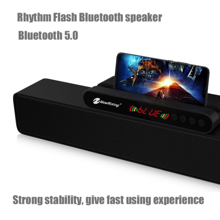 Close-up of ELECTROPRIME NR-5017 Bluetooth Speaker showing LED display and control buttons