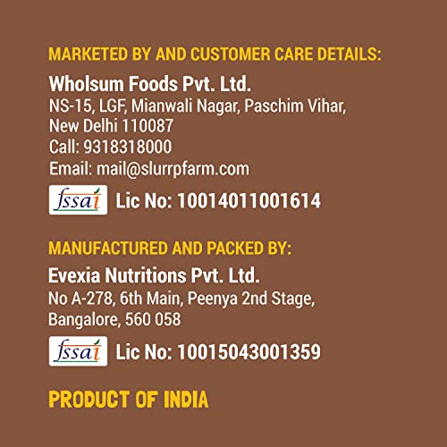 Image of Slurrp Farm No Sugar Chocolate Nutrition Powder Milk Mix, Sweetened with Jaggery Powder, Contains Jowar and Oats, with 10 Essential Nutrients, 250 g (Pack of 2)