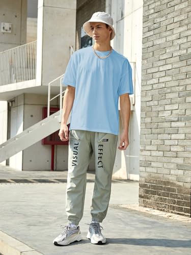 Image of KOTTY Men's Cotton Blend Regular Fit T-Shirt|Casual Wear|Lightweight Breathable