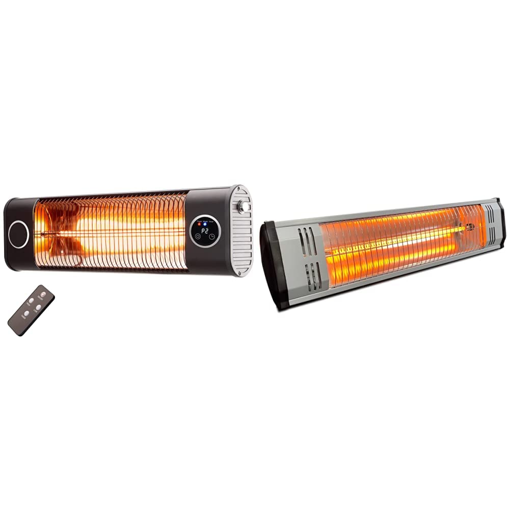 Amazon.com : Uthfy 150R Patio Heater,with Electric Infrared Technology and  Carbon Fiber Tube,1500W/700W,24 inches,black u0026 Heat Storm HS-1500-OTR  Infrared Heater, 1500-watt : Patio, Lawn u0026 Garden